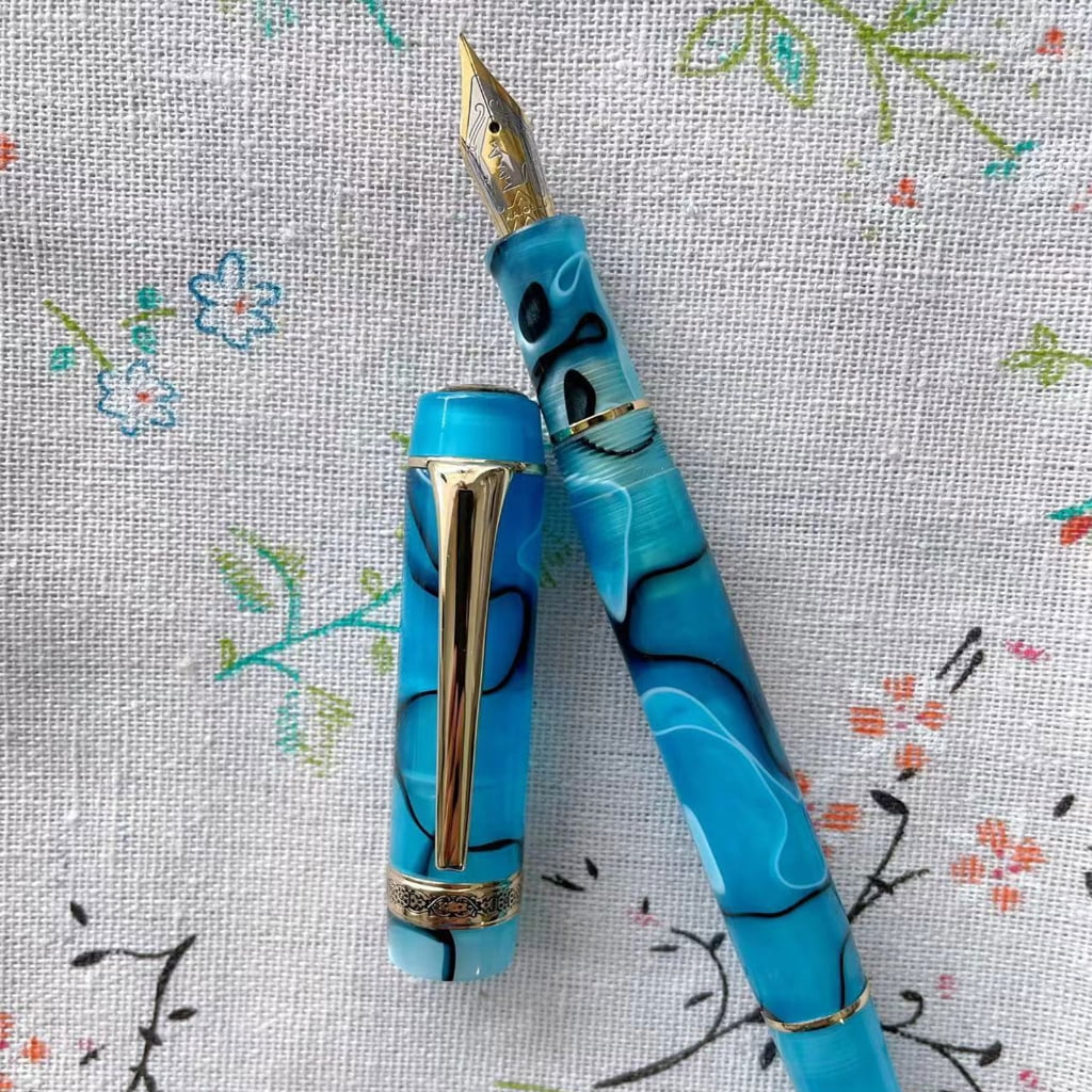 Jesscasday Acrylic Fountain Pen Writing Instrument for Students and Office Professionals