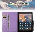 thumbnail image 6 of Dteck Case for All-New Fire HD 10 & HD 10 Plus 10.1" Tablet (11th Generation, 2022 Release) - Multi-Angle Folio Stand Premium Embossed Leather Protective Smart Cover with Auto Wake Sleep, Purple, 6 of 6