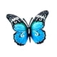 thumbnail image 4 of Escultura colgante de mariposa, decoración de pared de metal, obra de arte vívida, decorativa, antioxidante. Azul, 4 of 9