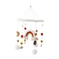 thumbnail image 4 of Móvil para cuna de bebé, campana para cama, decoración de techo, regalos navideños sencillos, juguete sensorial, juguetes Montessori para bebés, niños Estrella naranja y, 4 of 10