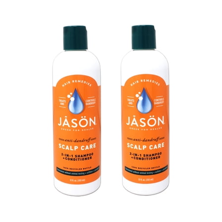 Jason Dandruff Relief Treatment 2-in-1 Shampoo & Conditioner, 12 FL OZ - 2 Pack