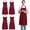 Red, variant on FunChaos Christmas 4 Pack Red Aprons for Women and Men, Adjustable Apron with 2 Pockets, Kitchen Chef Apron for Cooking, Deep Red