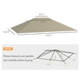thumbnail image 3 of 10x13 Gazebo Canopy Replacement Top - Outdoor Gazebo Cover, UV30+ Protection, Vented Roof - (Top Cover Only) for 84C-116 Series, 3 of 9