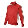 thumbnail image 2 of J. America - Vintage Polyester Fleece Track Jacket - 8858, 2 of 5