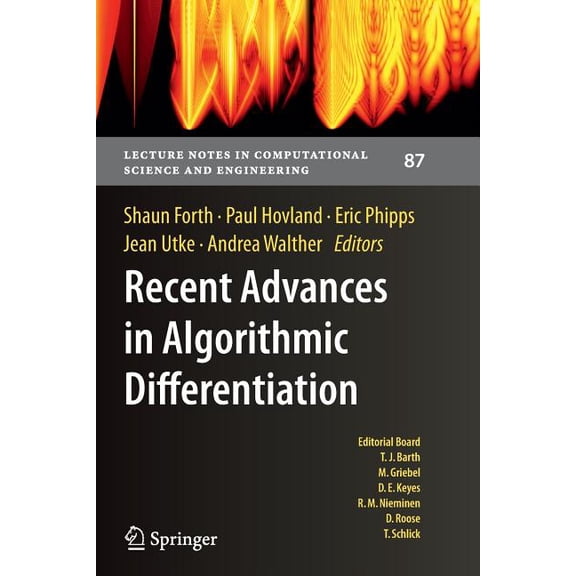 Lecture Notes in Computational Science a Recent Advances in Algorithmic Differentiation, Book 87, (Paperback)