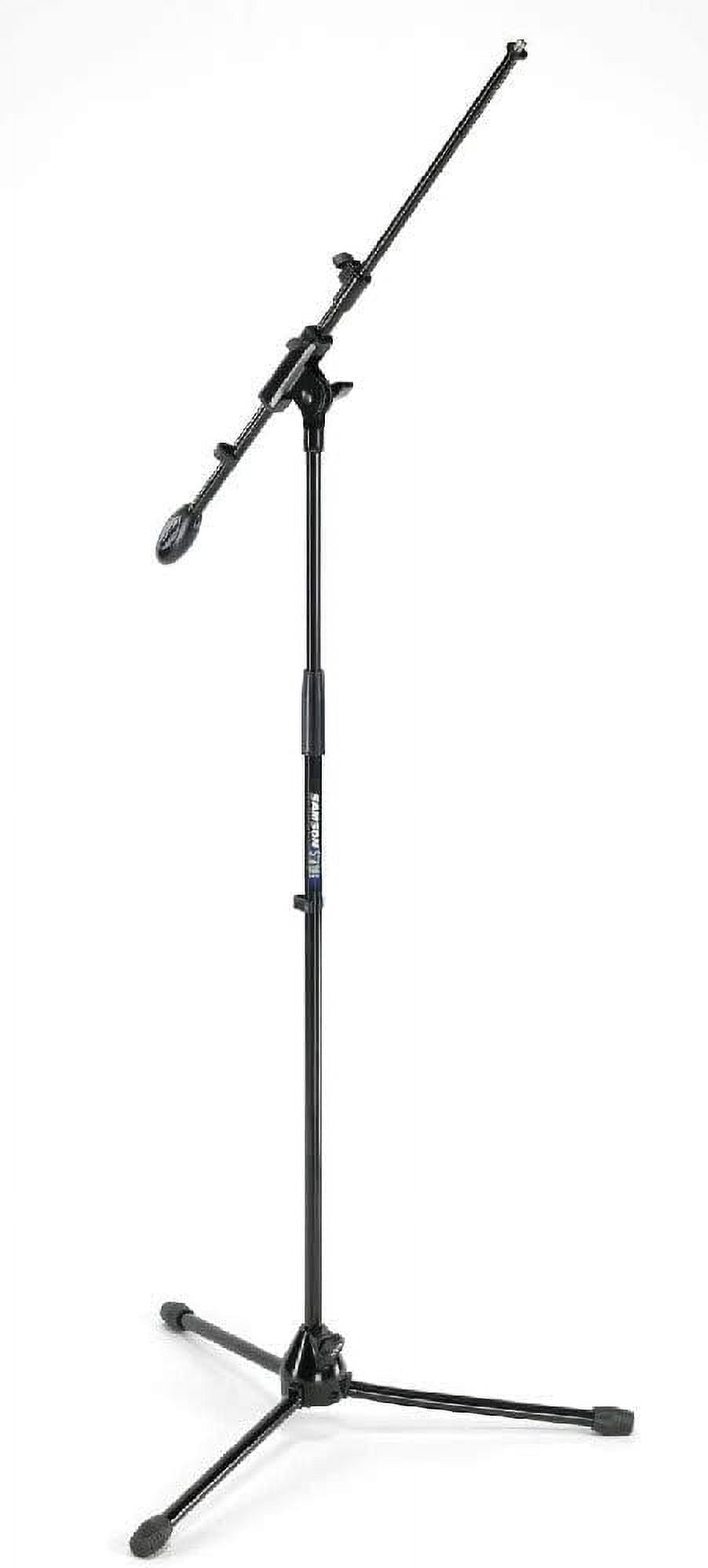 BT4 Heavy Duty Telescoping Microphone  Stand with Tripod Cast Base for Professional Audio