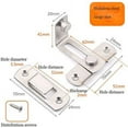 thumbnail image 2 of Pestillo de seguridad para puerta de privacidad, cerradura de puerta de granero con giro de 90 grados para varios tipos de habitaciones, cerradura giratoria de instalación ajustable de acero, 2 of 4