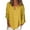 Yellow, variant on Chbgutlmr Long Sleeve Shirts for Women Half Button Lapel Neck Plus Size Blouses Loose Casual Stripe Tops