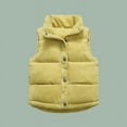 thumbnail image 5 of Kaemgyyd Corduroy Vest for Toddler Baby Boys Girls Fall Winter Warm Coat Unisex Sleeveless Zipper Button down Jackets 3-10 Years, 5 of 5