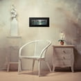 thumbnail image 4 of Atelier B Art Studio 18x9 Black Modern Framed Museum Art Print Titled - Abstract Blue Skyline, 4 of 5