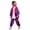 Dark Purple, variant on Jhhlsf Boys Matching Sets Unisex Color Block Street Retro Tracksuit Hop Dance Athletic Fall Clothes