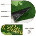 thumbnail image 6 of Round Rug 4Ft Washable Non-Slip, Happy St Patrick's Day Circle Area Rugs for Living Room Bedroom, Lucky Shamrocks Farmhouse Green Leaf Indoor Floor Mats Carpet Runner for Home Decor Aesthetic, 6 of 8