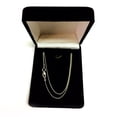 thumbnail image 4 of 14k White Gold Round Wheat Chain Necklace, 1.0mm, 20", 4 of 5
