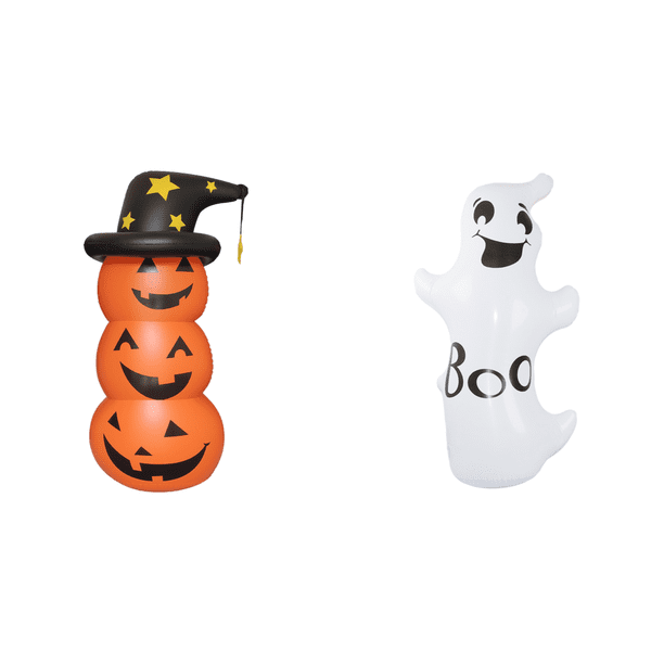 Inflable para Halloween Calabazas Inflables Apiladas Suministros Fiestas (calabaza)