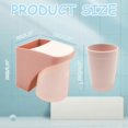 thumbnail image 5 of Wall Mounted Toothbrush Holder For Bathrooms With Magnetic Cup, Toothbrush Holder Wall Without Drilling, Pack Of 2 Electric Toothbrush Holder For Fami, 5 of 5