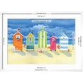 thumbnail image 5 of Art.com Brighton Huts Art Print by Paul Brent, White Frame Wall Art, 29" x 21", 5 of 5