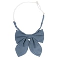 thumbnail image 1 of INSPIRAR CHIC Corbatas de moño preatadas ajustables de color sólido brillante para mujeres en gris y azul, talla única, 1 of 5