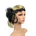1920s Headpiece for Women Feather Tassel Headband Elegant Vintage