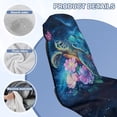 thumbnail image 6 of XYZCANDO Turtle Car Seat Cover Towel Florals Waterproof Sweat Towels Seats Cover Non Slip Backing Sweatproof Cushion Protector Easy to Store Universal Fit for Cars SUV Sedans, 6 of 7