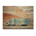 thumbnail image 3 of Designart "Truck 53Ft Sublime Horizon II" Transportation Print on Natural Pine Wood, 3 of 5