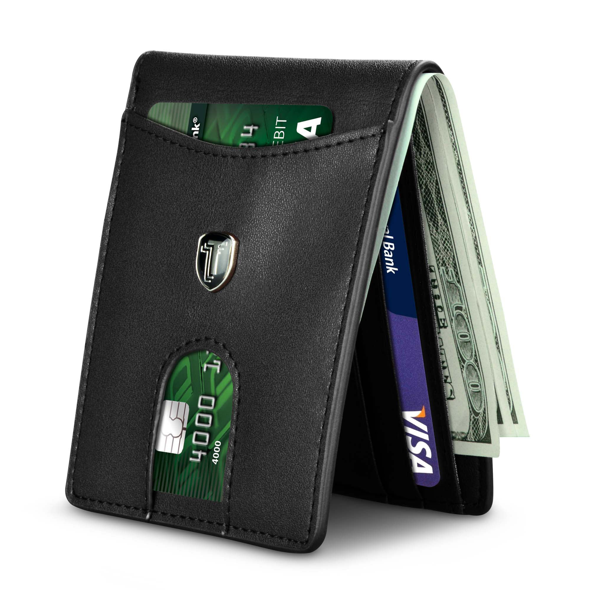 RFID BLOCKING Minimalist Slim money-clip wallet  Wallet with the Strap 2020 Nwt