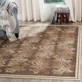 thumbnail image 6 of SAFAVIEH Martha Stewart Plume Stripe Floral Area Rug, Red, 2'7" x 4', 6 of 8