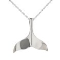 thumbnail image 1 of Collier Pendentif Queue de Baleine en Argent Sterling, 18 Pouces, 1 of 1