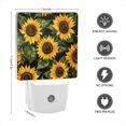 thumbnail image 2 of Square Light Sensor of LED Night Light, Sunflower Pattern Oil Painting Night Light Plug Into Wall for Kids Room, Bedroom, Bathroom, Kitchen, Hallway, 2 of 4
