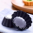 thumbnail image 1 of Molde para tarta de huevo de 12 piezas, molde para minipasteles de 7,5 cm, molde para panqueques de acero al carbono (negro), 1 of 2