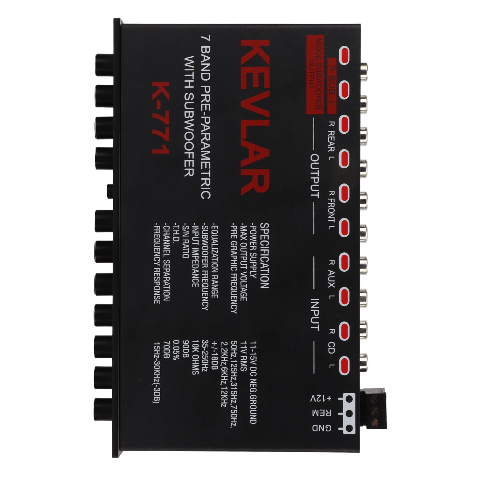 Buy Car Graphic Equalizer, Low Pass 7Band Graphic EQ For Stereo System