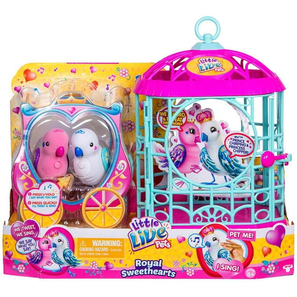Little Live Pets Tweet Talking Birds Royal Sweethearts Playset