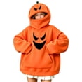 thumbnail image 2 of Sentuca Tween Hoodies Halloween Innovation Pumpkin Playful Prints Sweatshirts with Pocket Long Sleeve Warm Party Girls and Boys Clothes Size 13Y, 2 of 8