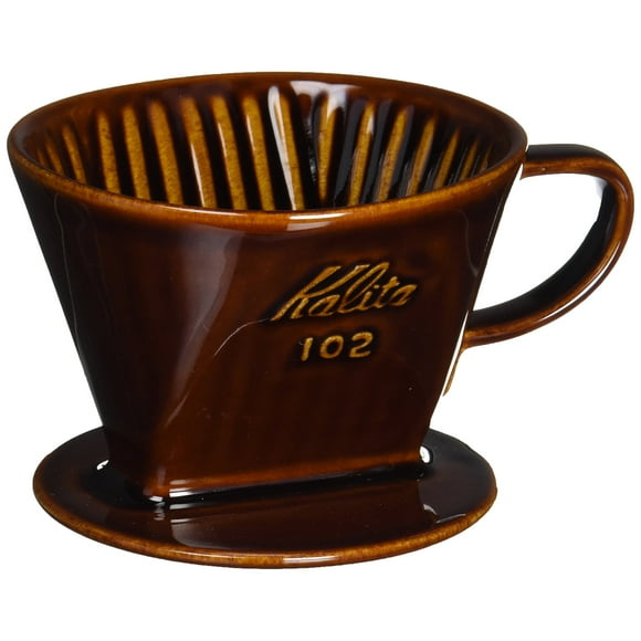 Gotero de café Kalita Style 102 para 4 tazas, color marrón