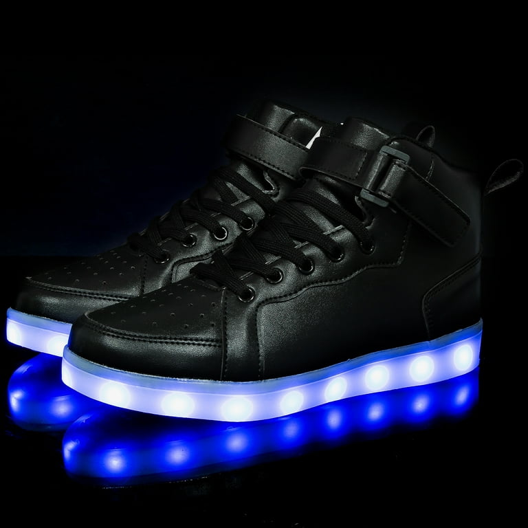 Vnanv Unisex LED Light Up High Top Sneakers