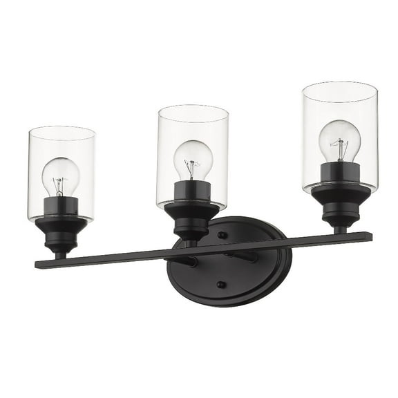 IN41452BK Acclaim Lighting Gemma - 3 Light Bath Vanity - 22 Inches Wide by 9 Inches High-Matte Black Finish