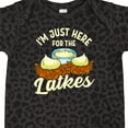 thumbnail image 4 of Inktastic Hanukkah Funny Here for Latkes Boys or Girls Baby Bodysuit, 4 of 5