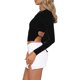 thumbnail image 2 of Txlixc Camisetas femeninas, cuello redondo de manga larga, tirantes, blusas delgadas de color sólido, fiesta callejera para mujeres Txlixc moda, 2 of 5