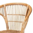 thumbnail image 4 of Baxton Studio Alleta Modern Bohemian Natural Brown Rattan 2-Piece Dining Chair Set, 4 of 9