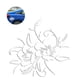 thumbnail image 4 of Sidaley Etiqueta engomada del patrón de flores Vivid Car-Window Paster Modificación única Paster Etiqueta engomada universal del vehículo para la Vehículos, repuestos y accesorios Mis No.1 Sidaley VI009246-01, 4 of 5