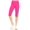 Hot Pink, variant on Women's Lightweight Solid Casual High Waist Running Yoga Daily Workout Capri Leggings