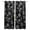 Black, variant on Green Aqua Coastal Blackout Curtains for Bedroom Living Room Darkening Curtains 96 Inches Long Nautical Jellyfish Seashells Starfish Window Curtain 2 Panels Set Window Treatment Drapes 52"x96"