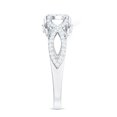thumbnail image 3 of Designer Cubic Zirconia Engagement Ring for Women (0.75 CT), 10K White Gold, US 9.00, 3 of 9