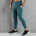 thumbnail image 2 of TINZ Mens Tight Fitness Running Stretch Basketball Base Training Compression Pants Fitness Pants Rave Clothes Guys Mens Slim Fit Sweats, 2 of 9