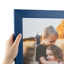 ArtToFrames 18x24 Inch Blue Picture Frame, This Blue Wood Poster Frame is Great for Your Art or Photos, Comes with 060 Plexi Glass (4118)