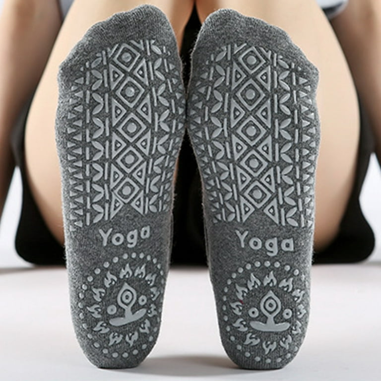 2 Pairs Yoga Socks For Women Non-slip Grips Straps, Ideal For Pilates, Pure  Barre, Ballet, Dance