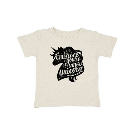 

Inktastic Embrace Your Inner Unicorn with Silhouette in Black Grunge Gift Baby Boy or Baby Girl T-Shirt