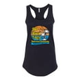 thumbnail image 2 of Wild Bobby,Del Boca Vista Seinfeld Retirement Community, Streetwear, Women Racerback Tank Top, Black, Small, 2 of 4