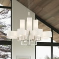 thumbnail image 5 of Livex Lighting Rubix 12 Light Foyer Chandelier in Brushed Nickel, 5 of 11