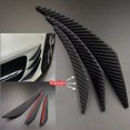 thumbnail image 1 of 6pcs Carbon Fiber Car Front Bumper Cana Diffuser Lip Splitter Accessories. -, 1 of 4