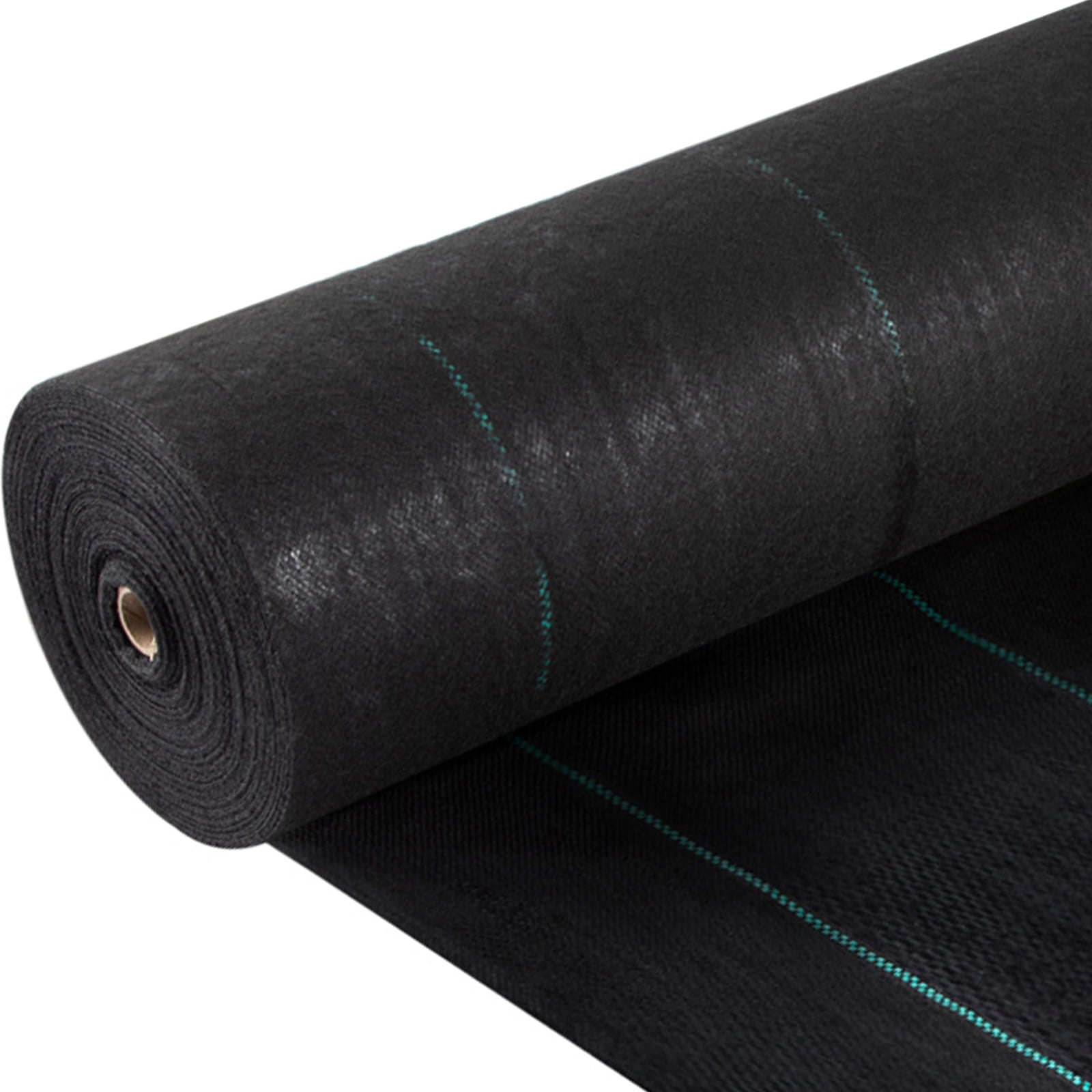 KFFKFF Weed Barrier Landscape Fabric 5 x 250 ft 5 Oz Premium Woven Ground Cover Heavy Duty PP Material & Easy Setup, Weed Control for Outdoor Garden, Driveway, Lawn, Black